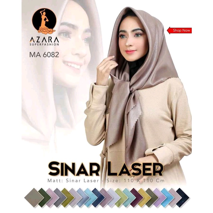 [Bisa COD]Hijab Shinar Lasercut Glamor[gliter]/Hijab Segiempat Polos/Jilbab Trendy Dan Kekinian/Ukuran Standar 110x110