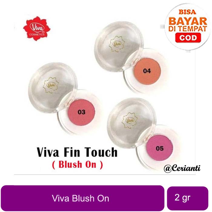 [BPOM] Viva Fin Touch Blush On 2gr | Blush On | Make Up | Makeup_Cerianti