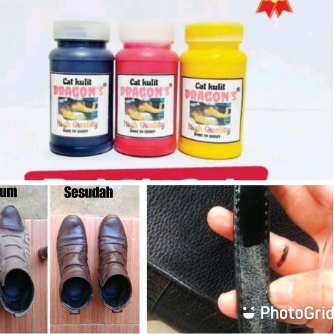Harga Promo 2.2 Cat kulit Dragon's original sepatu tas jaket Dompet Dll -50ml .....