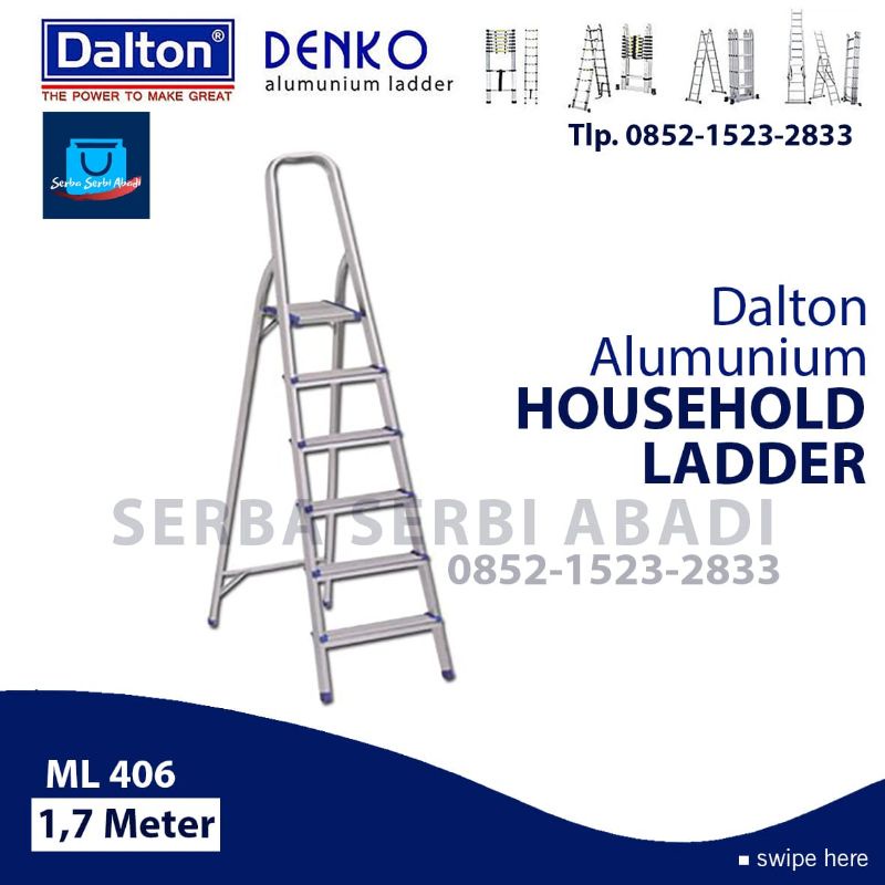 tangga lipat holdhouse 6 step dalton tipe ml406