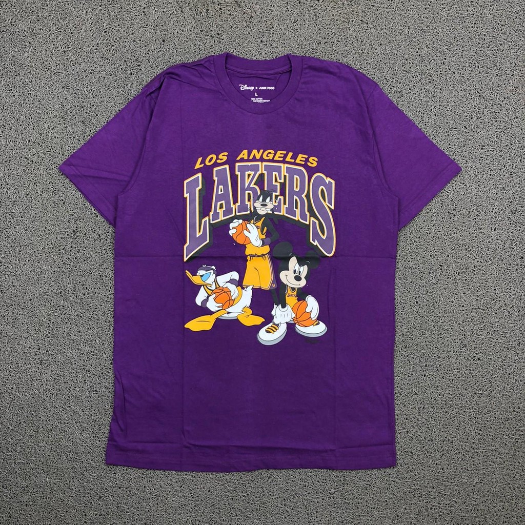 T SHIRT KAOS LA LAKERS X DISNEY MICKEY MOUSE UNGU PREMIUM AUTHENTIC BESTSELLER