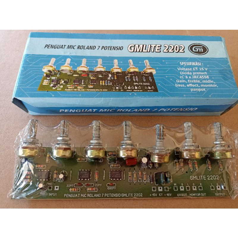 Kit Penguat Mic Roland 7 Potensio GMLITE 2202