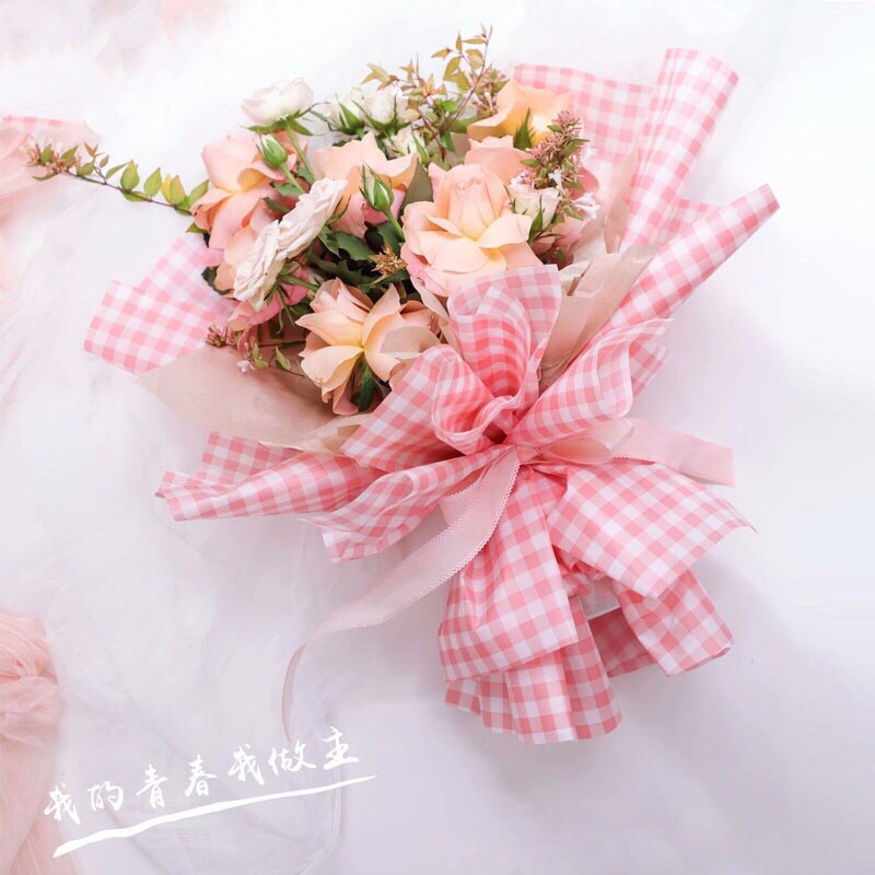 

cellophane kertas buket kotak motif terbaru