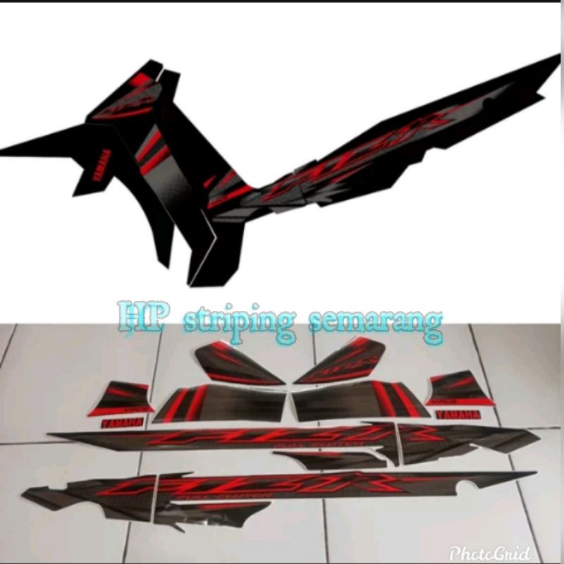 Striping Yamaha F1zr 2004 full Hitam
