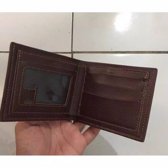 Dompet kulit pria dompet pendek lipat import Curewe kerien