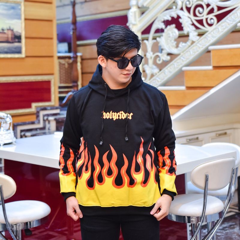 ORIGINAL HOLYRIDER INVERNO || SWEATER HOODIE FIRE || DISTRO BANDUNG HOODIE #OHI