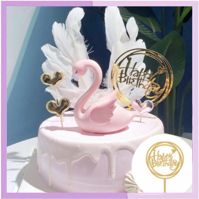 Happy Birthday Acrylic Cake Topper Dekorasi Cantik Golden Silvery Letters Cupcake Decor Birthday Party Supplies