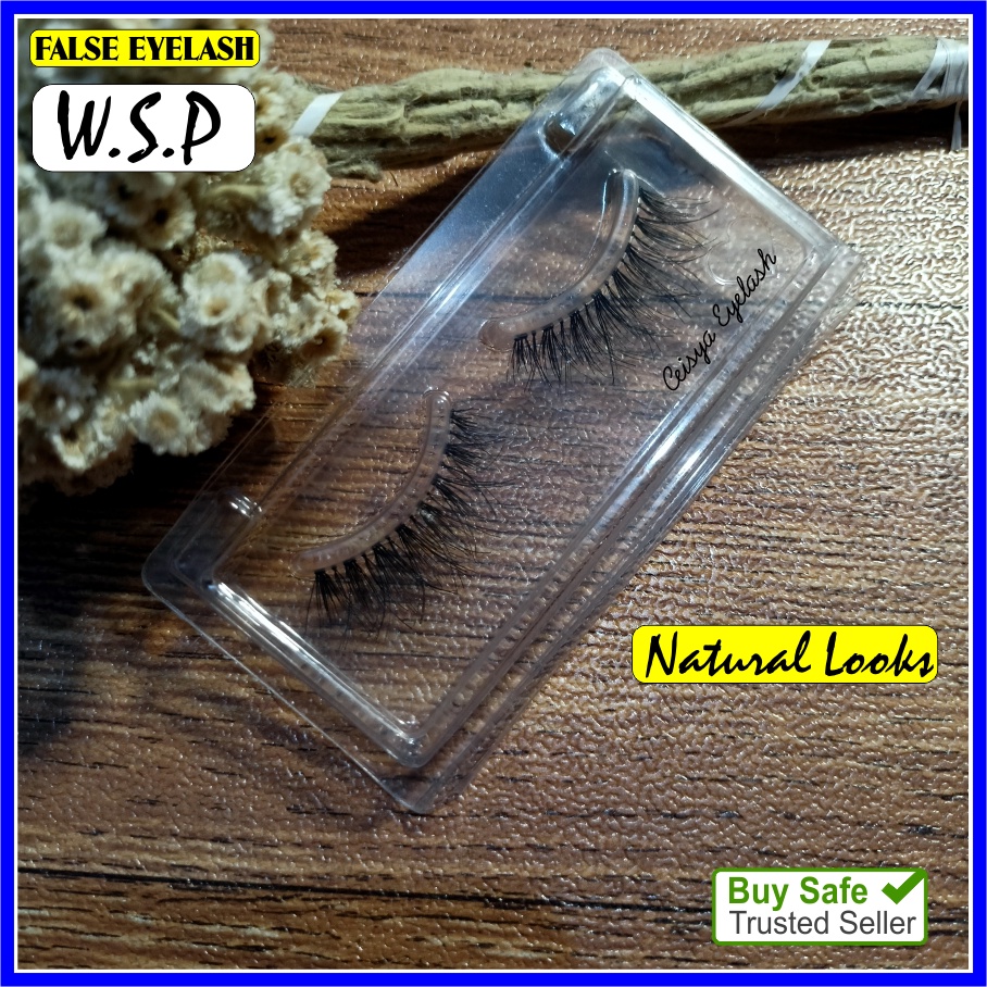 Bulu mata Palsu Fake Eyelash Bulumata WSP Natural Lembut Premium Bagus Murah Kualitas Export