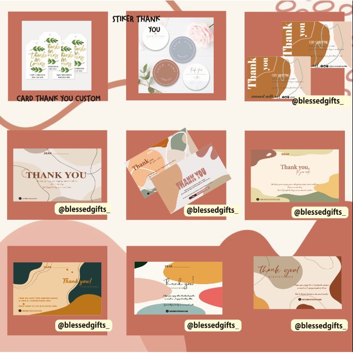 

THANK YOU CARD MURAH BANGET