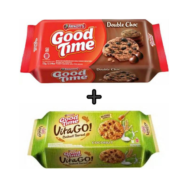 

Snack / Cemilan PAKET BUNDLE GOOD TIME DOUBLE CHOCO + GOOD TIME VITAGO COCONUT