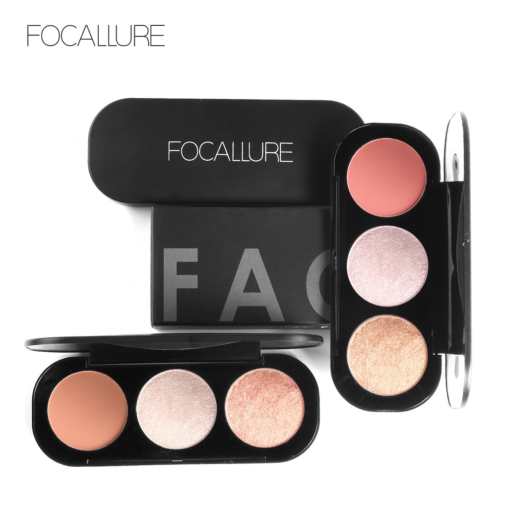 Focallure Trio Blush Focallure Blush And Highlighter Focallure Blush On Focallure  Blushon Highliter Focallure