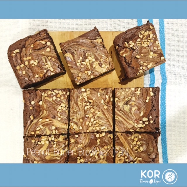 

Peanut Butter Brownies / Kue Coklat Kacang - Pan Size