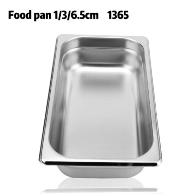 gastronom Food pan 1/3 ke dalam 6.5cm wadah penyimpan 1365 stainless steel