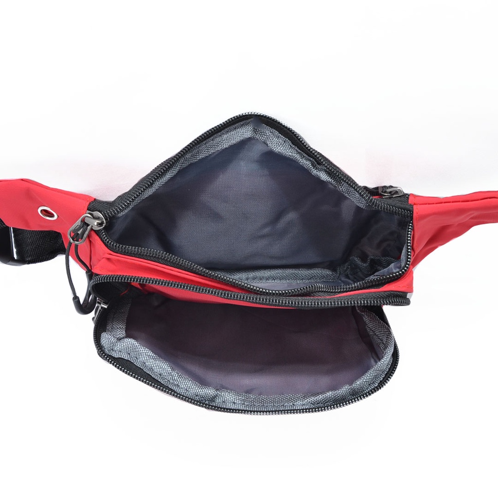 Tas Waistbag Distro Waterproof Oval Doble Strip  026