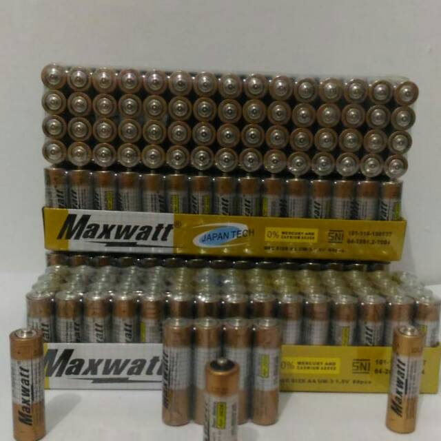 Baterai Powerbank Dinamax Hijau Isi Daya 1Slop 60 Pcs Size  AA