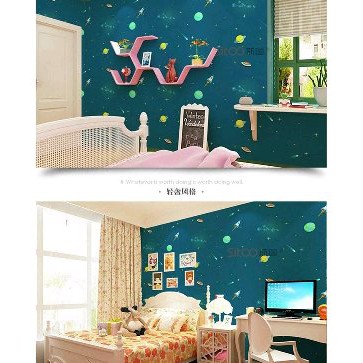 Wallpaper sticker dinding Galaxy Luar angkasa