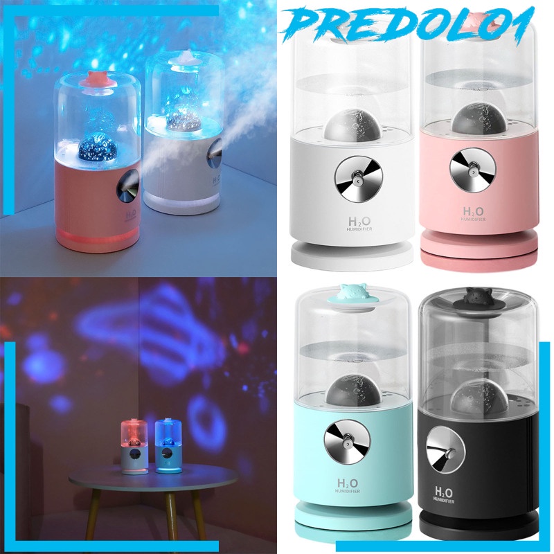 [PREDOLO1] Mist Humidifier Projector Auto Shut-Off Desktop 400ml Personal 2000mAh Battery Super Quiet Essential