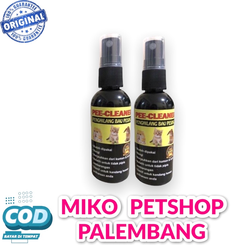 Penghilang bau pipis Kotoran Kucing CLEANER 60ml - Spray Penghilang Bau Pesing Akibat Kucing Pipis Sembarangan FREE packing Bubble