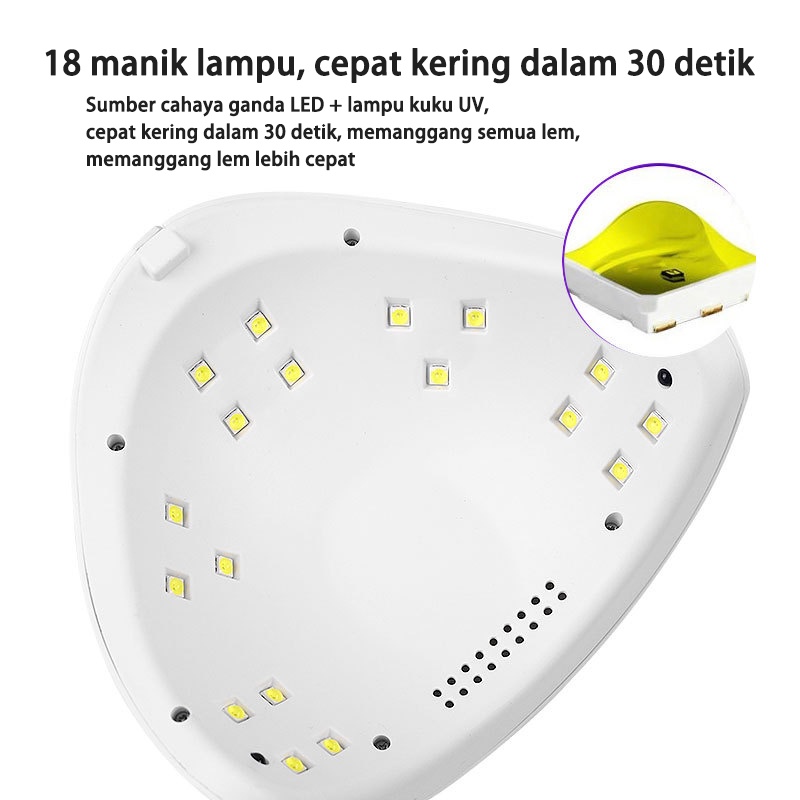 Alat Pengering Kutek Gel Murah Pengering Kutek Kuku Smart Portable UV LED Nail Dryer