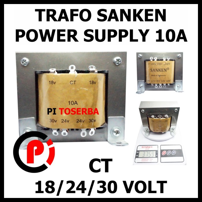 SANKEN Trafo 10A CT 30V Transformator Power Supply Step Down 30 Volt