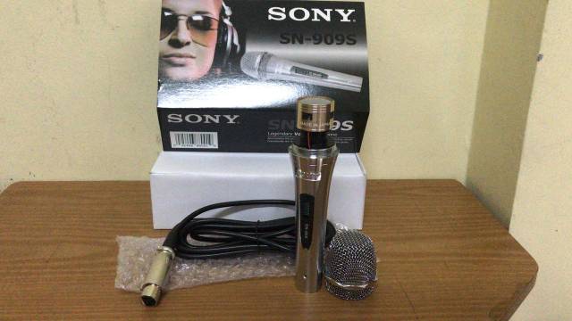 Microphone sony sn-909s.mic kabel sony .suara kualitas dijamin oke