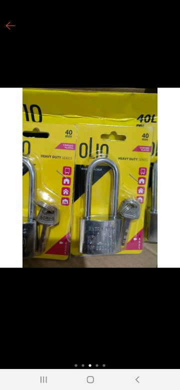 Gembok Pagar Rumah Gembok Putih Merk Oliq 40mm 50mm Gembok Leher Panjang Kunci Pagar Anti Maling