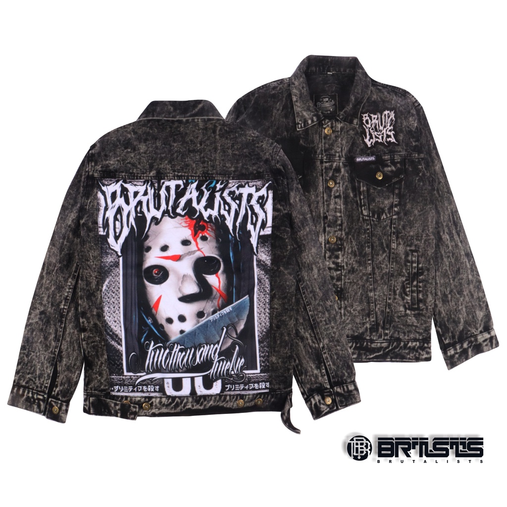 Jaket Jeans Denim Pria Motif Gambar - Jaket Denim Pria Premium High Quality