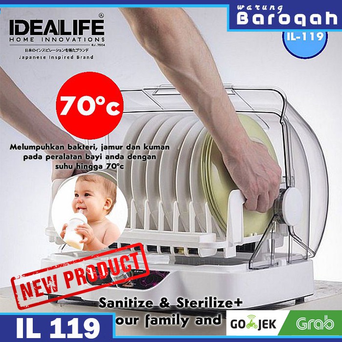  Alat  Pengering  Piring Idealife Sterilizer Dish Dryer IL 