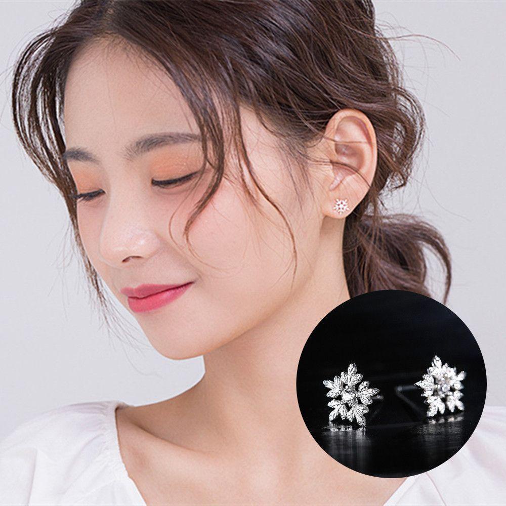 Lily Wanita Anting Tusuk Fashion Trendi Perhiasan925 Sterling Silver