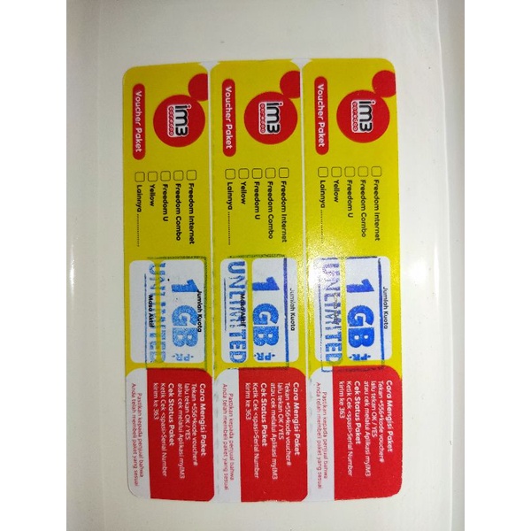 VCR Indosat 1 GB Unlimited (Jawa Timur) 354Net