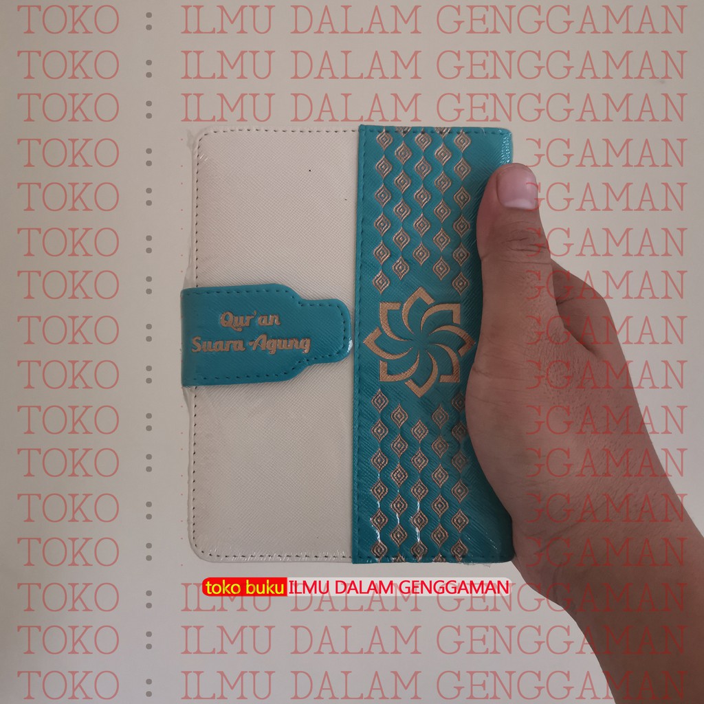 A6 KALP Al Quran & Terjemah Waqaf & Ibtida Suara Agung Ukuran KECIL A6 Cover KALP PUTIH TOSCA