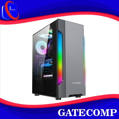 CASING GAMING INFINITY FLASH V2 TEMPERED GLASS RGB