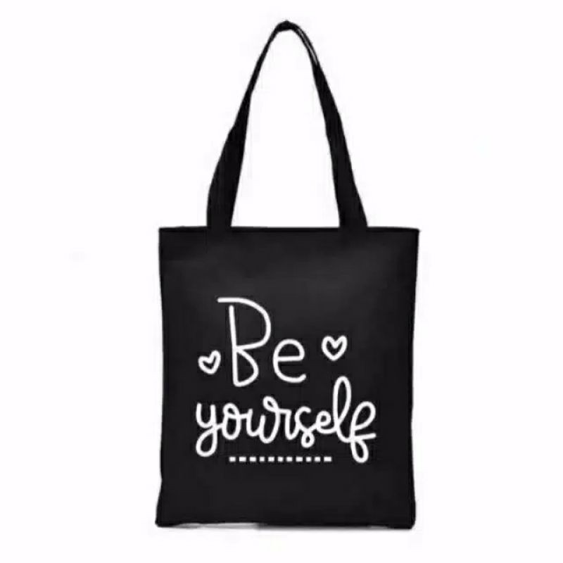 Totebag Pakai Resleting Be Yourself