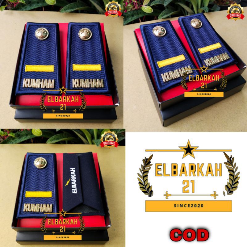 PANGKAT KUMHAM 3A TERBAFU WARNA ABU BORDIR MOTIF TIMBUL EXKLUSIVE
