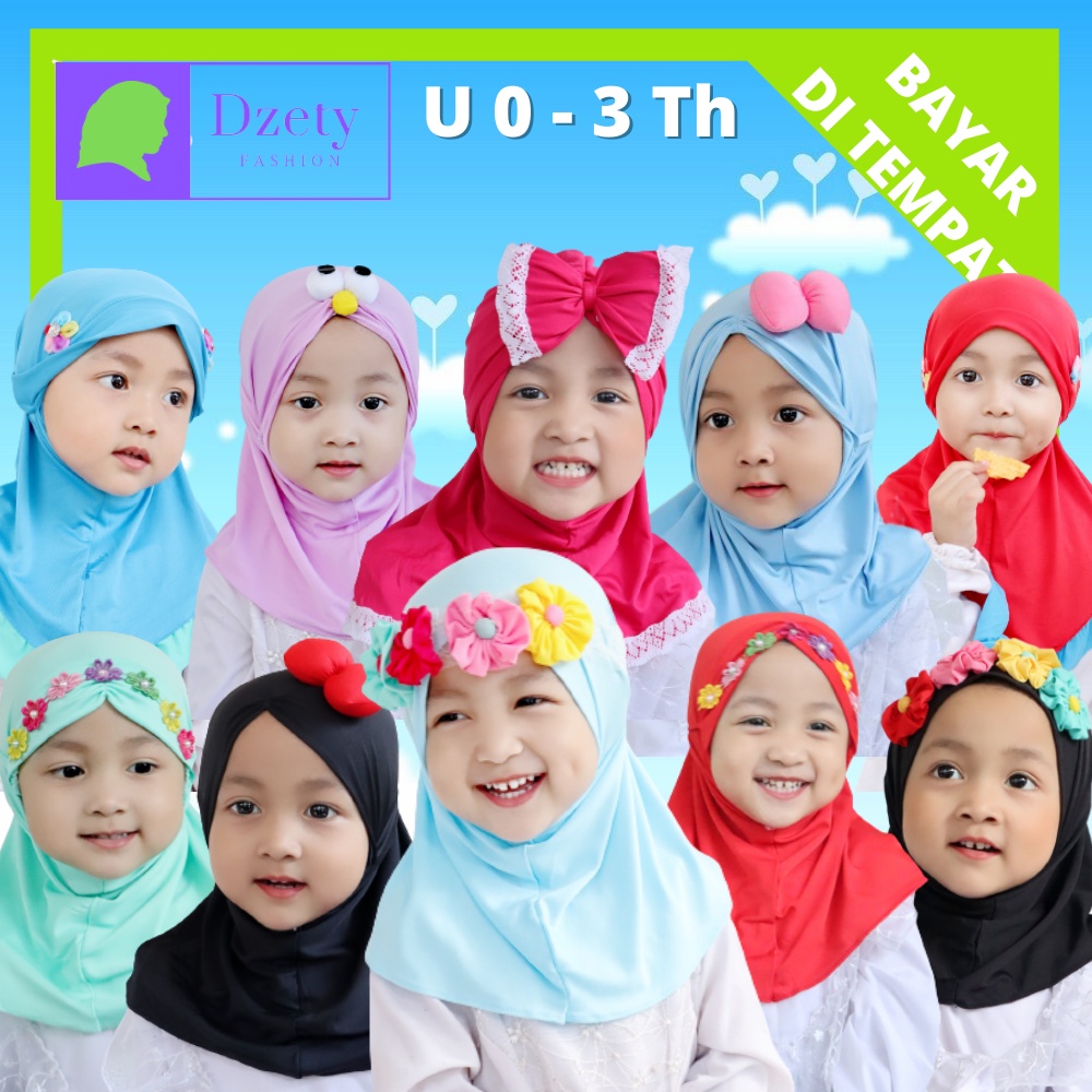 JILBAB BAYI / HIJAB ANAK / MURAH / SIMPLE / KEKINIAN /CANTIK