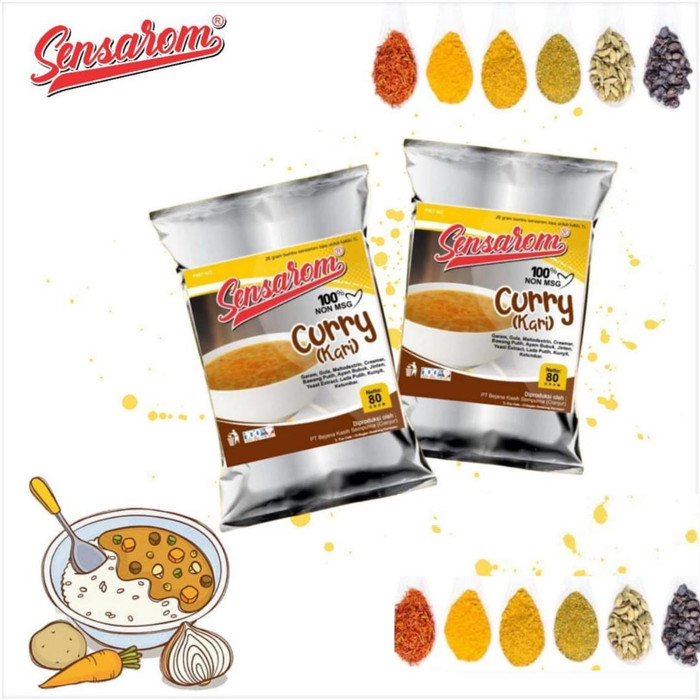 

jual SENSAROM CURRY POWDER 80 GRAM - BUMBU MASAK NON MSG BUBUK KARI