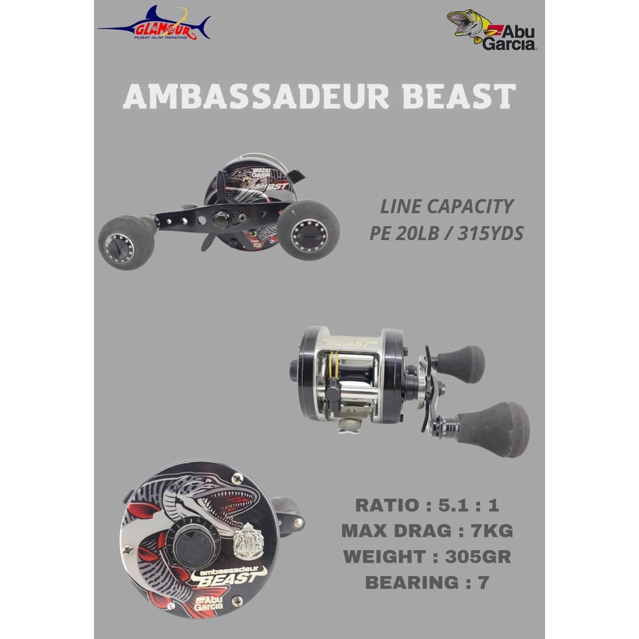 REEL ABU GARCIA AMBASSADEUR BEAST/ AMB-5501 ROUND RELL