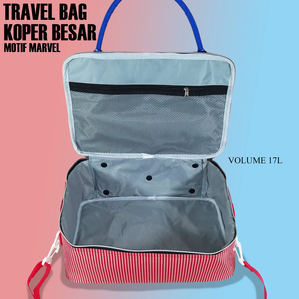 Tas mudik Tas travel bag pakaian ukuran besar tas selempang motif karakter Moji 1