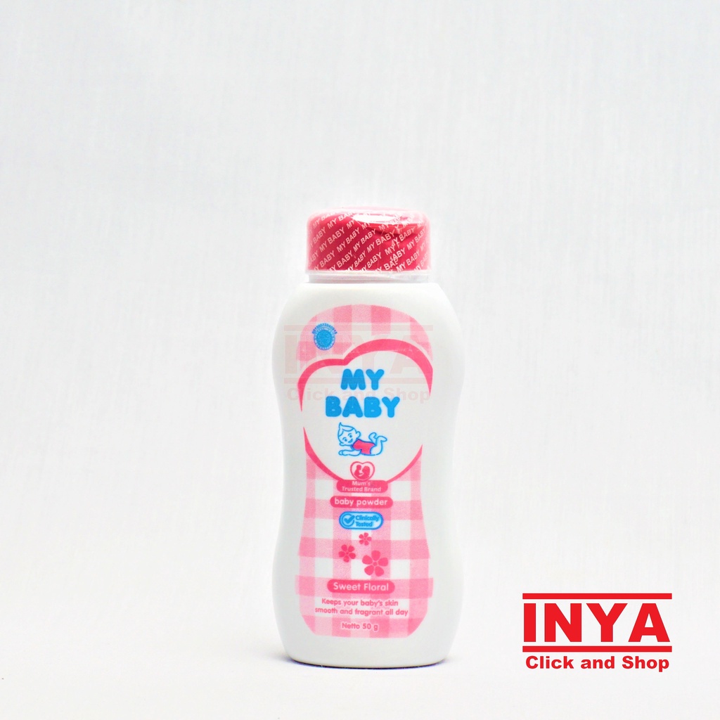 MY BABY SWEET FLORAL BABY POWDER 50gr - Bedak Bayi