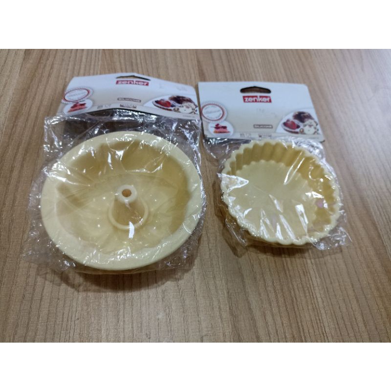 1set Cetakan Kue Silikon Cetakan Mini Sifon Cetakan Mini Pie