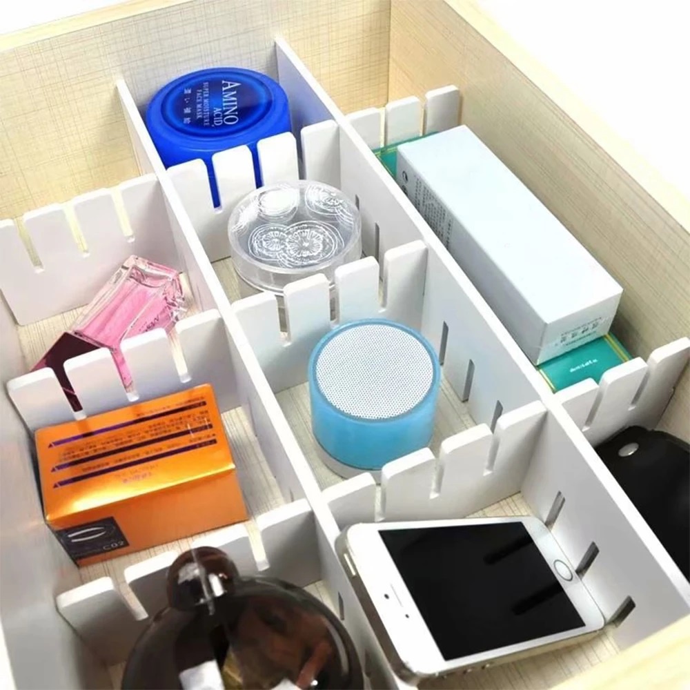 PO88 Sekat Laci DIY Organizer Pemisah Pembatas Kotak Lemari
