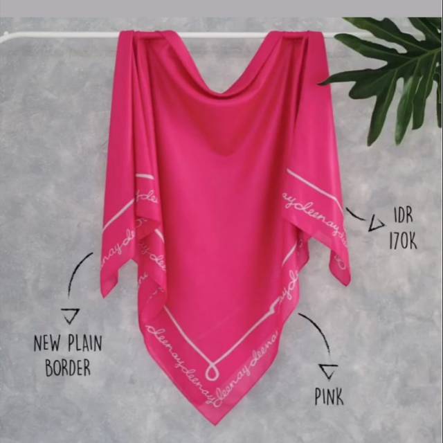 deenay scarves border new Pink Fanta