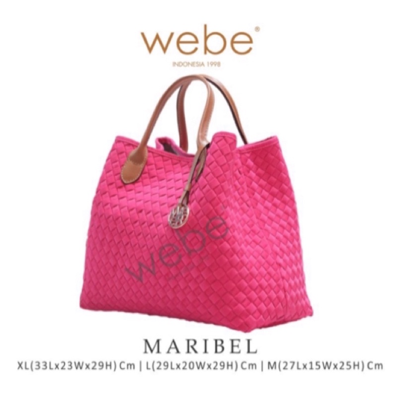 Tas Webe Maribel Rose red size L