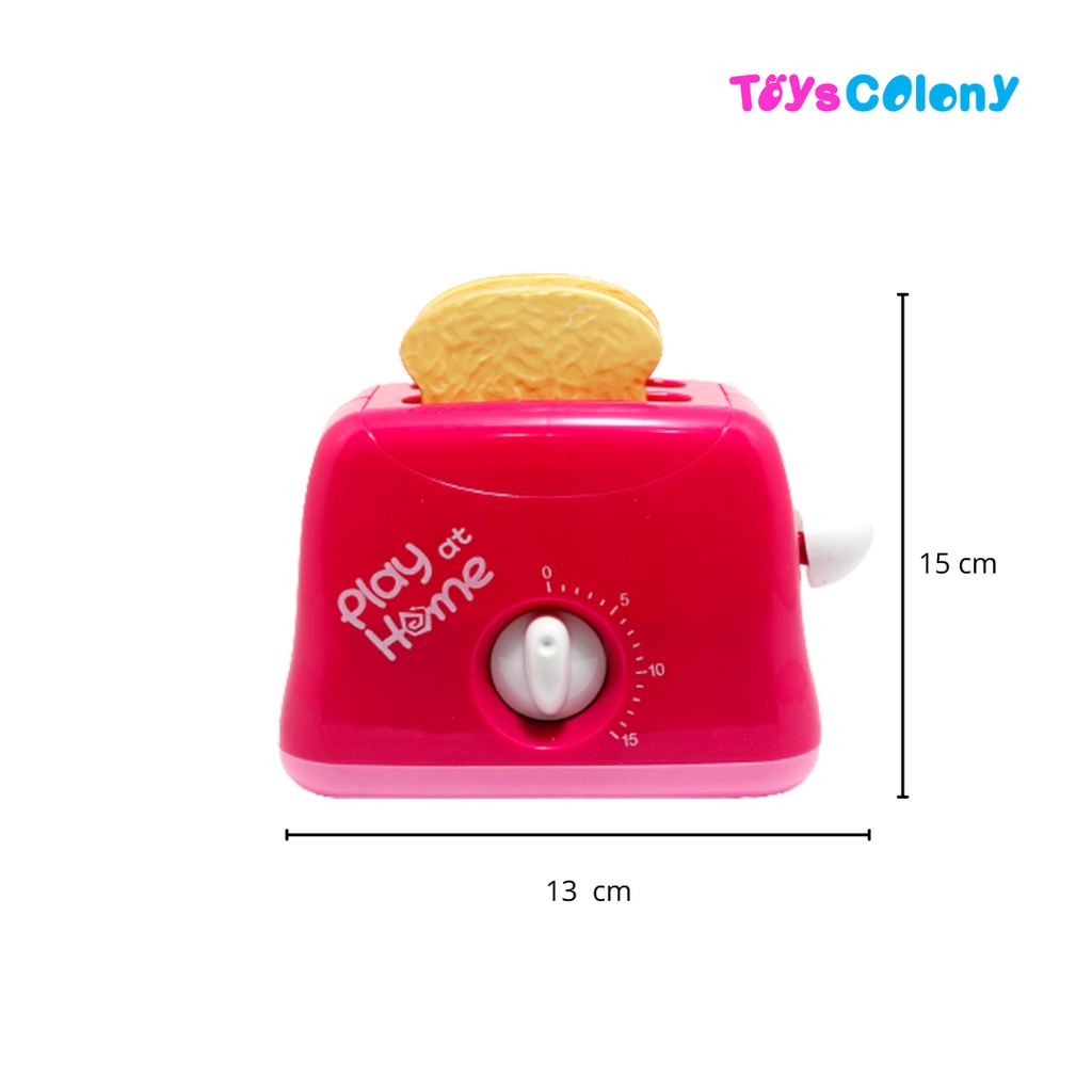 Mainan Alat Pemanggang Roti Toaster with Timer Setting QF26136P