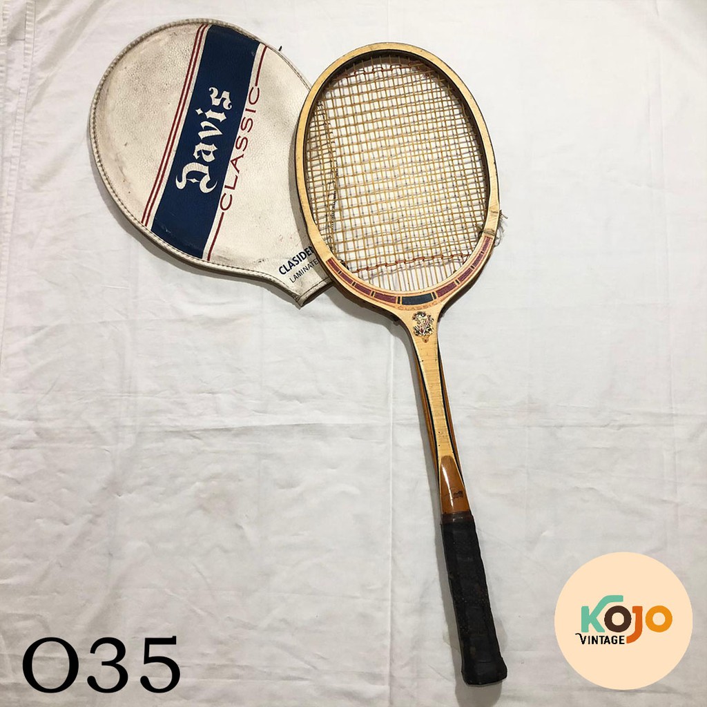 Raket Kayu Tennis Merk Davis Classic Antik Jadul Vintage Klasik Langka