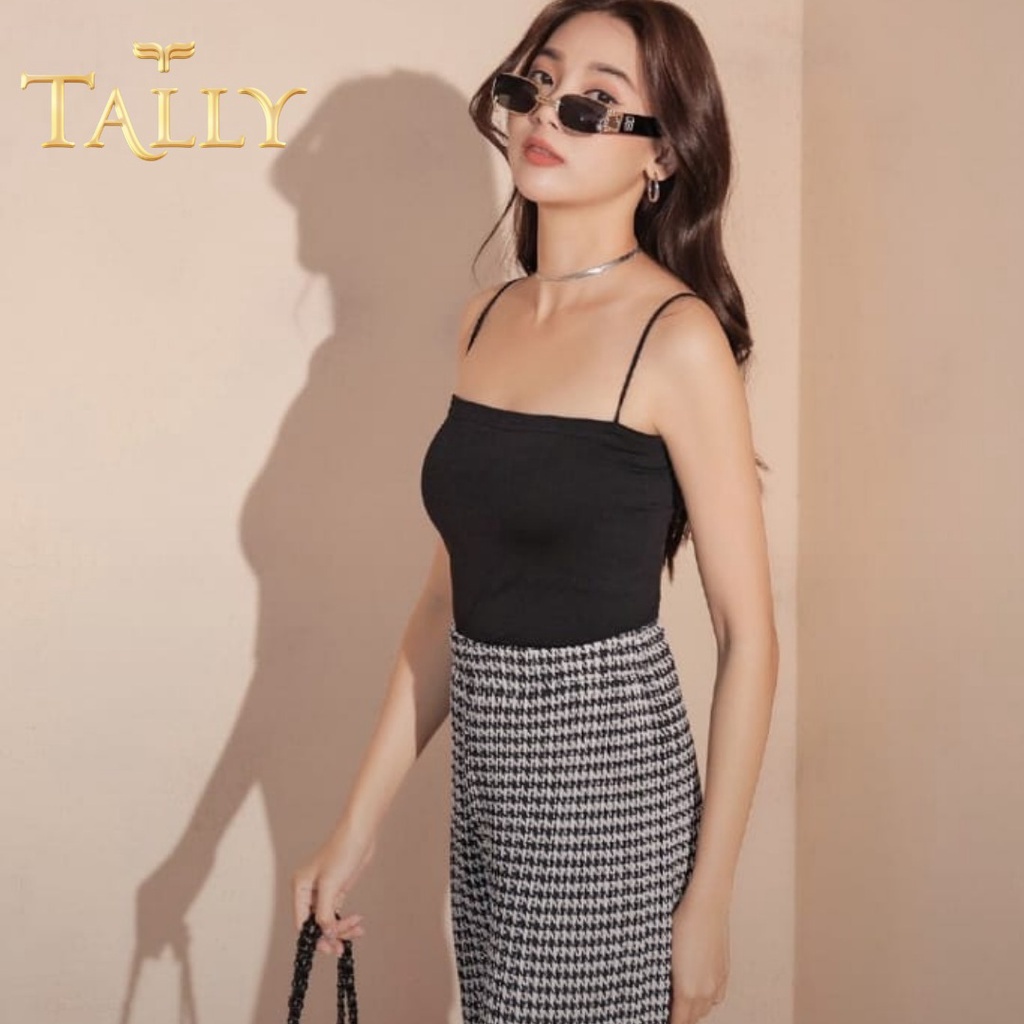 TALLY Tanktop Kemben Bralette Tally 1806 Tipe Panjang TankTop Polos / TankTop Wanita Tali Kecil / Tank Top Kemben Wanita Tally 1806 Tanktop Kemben dengan Tali Kecil dan Cup BraTally 1806 Bra Kemben Bralette Tanktop Tali Kecil Ada Busa Tanpa Kawat