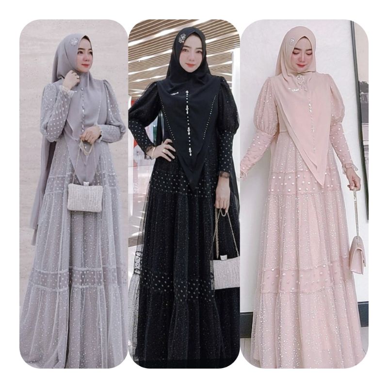 GAMIS PESTA EMELY SET BY FAESTA SYARI PREMIUM