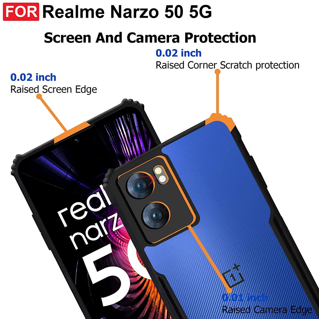 S/P- Case Realme Narzo 50 5G Terbaru Hard Case Shockproof Fusion Transparant Casing Handphone