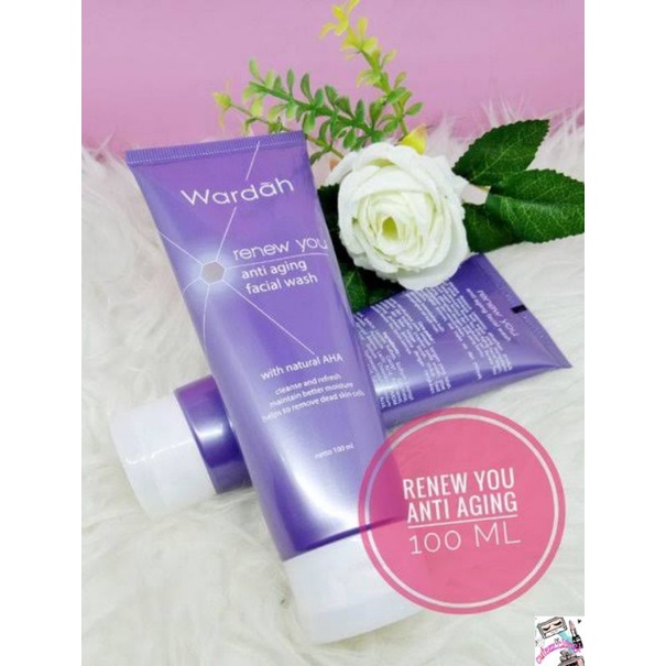 ☃Cutezz_Ching1☃New!!! Wardah Renew You Anti Aging Facial Wash 100ml