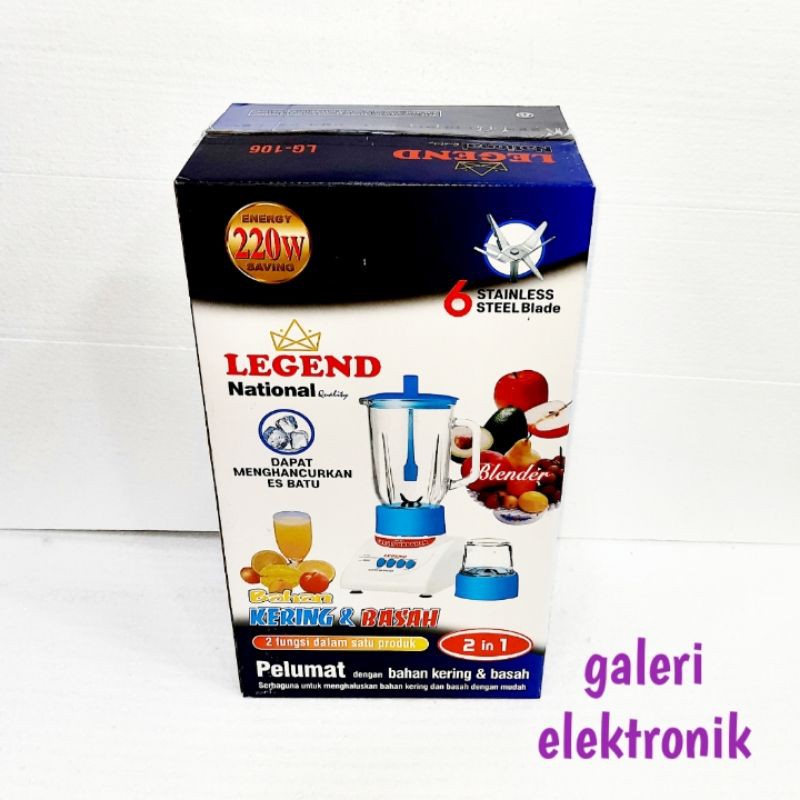 Blender National Legend 1liter 2in1 LG 106 gelas